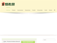 Tablet Screenshot of kielar-eco.pl